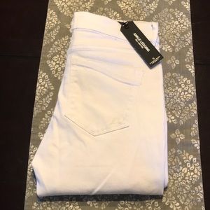 [Express] New! Mid Rise Distressed White Jeans